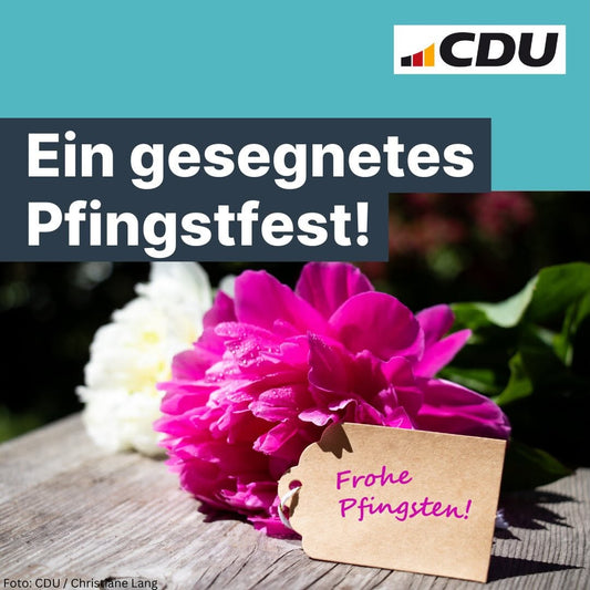 Ein gesegnetes Pfingstfest wünscht die CDU Michelstadt!